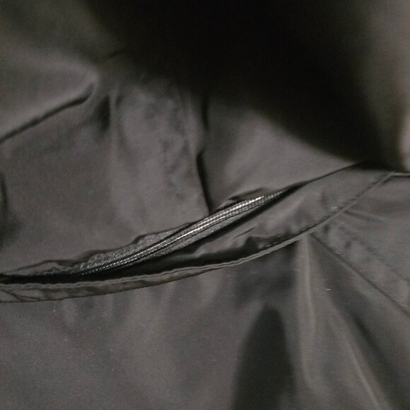 Michael Michael Kors Anorak Raincoat Black Gold Logo Hardware Full Zip Size M - Picture 11 of 14